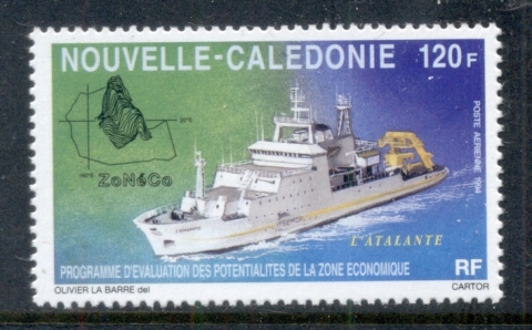 New-Caledonia-1994-Research-Ship-Atalante-MUH