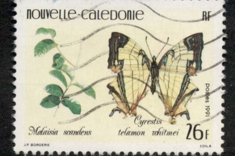 New Caledonia 1991 Insect Butterfly 26f