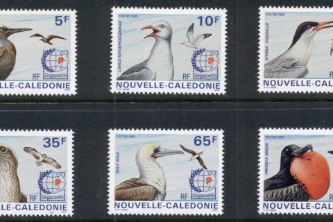 New Caledonia 1995 Seabirds, Singapore '95
