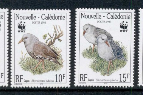 New Caledonia 1998 WWF Kagu bird