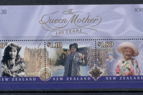 New Zealand 2000 Queen Mother 100th Birthday MS