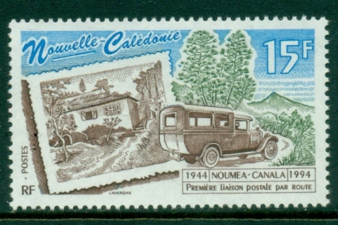New Caledonia 1994 Postal Delivery Route