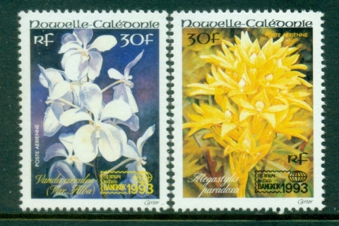 New Caledonia 1993 Flowers, Orchids, Bangkok '93