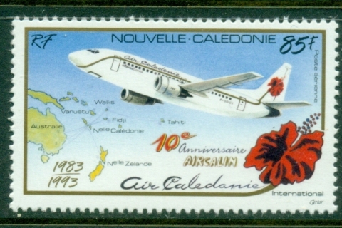 New Caledonia 1993 Air caledonia