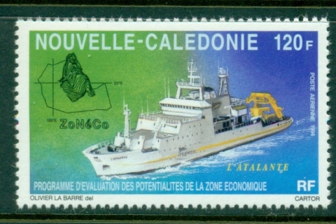 New Caledonia 1994 research Ship Atalante