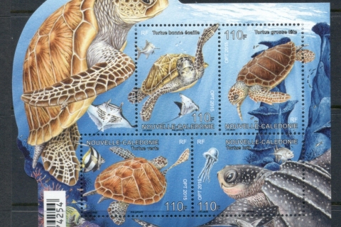 New Caledonia 2015 Marine Life Turtles MS