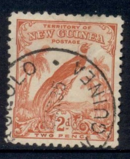 New-Guinea-1931-Bird-of-Paradise-dated-2d-FU