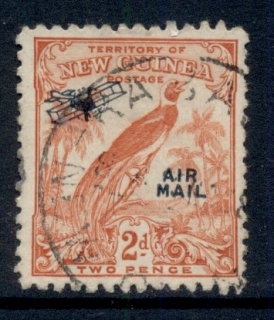 New-Guinea-1932-34-Bird-of-Paradise-Opt-Airmail-2d-FU