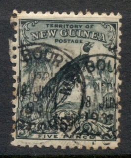 New-Guinea-1932-34-Bird-of-Paradise-undated-5d-FU-5