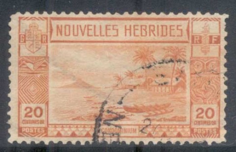 New Hebrides (Fr) 1938 Pictorial, Beach scene 20c