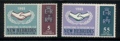 New Hebrides (Fr) 1965 ICY International Cooperation Year