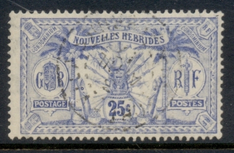 New Hebrides (Fr) 1911 Native Idols Wmk. Crown CA 25c