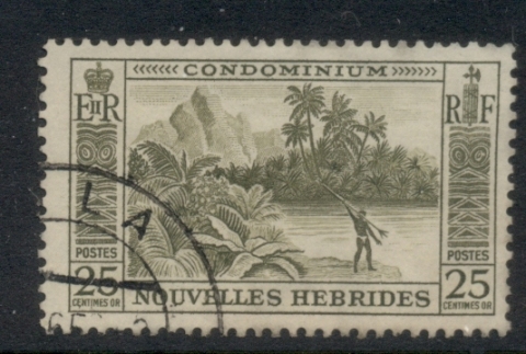 New Hebrides (Fr) 1957 Pictorial 25c