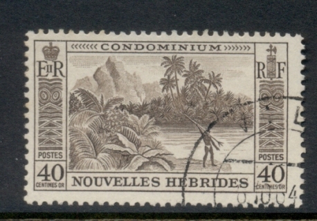 New Hebrides (Fr) 1957 Pictorial 40c