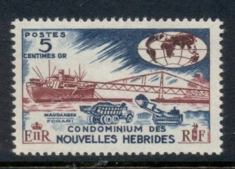 New Hebrides (Fr) 1963-67 Pictorials 5c