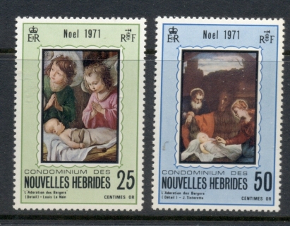 New Hebrides (Fr) 1971 Xmas