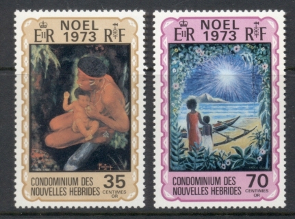 New Hebrides (Fr) 1973 Xmas