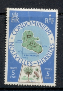 New Hebrides (Fr) 1977-78 Pictorials, Map 5f