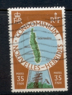 New Hebrides (Fr) 1977-78 Pictorials, Map 35f