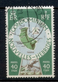 New Hebrides (Fr) 1977-78 Pictorials, Map 40f