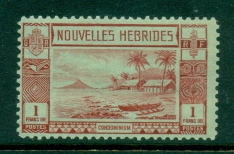 New Hebrides (Fr) 1938 Pictorial, Beach Scene 1f