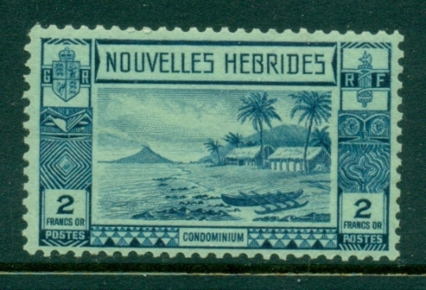 New Hebrides (Fr) 1938 Pictorial, Beach Scene 2f