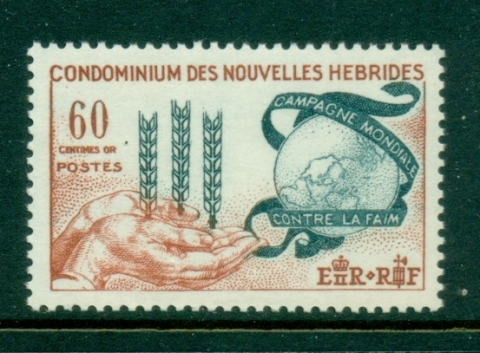 New Hebrides (Fr) 1963 FFH Freedom From Hunger