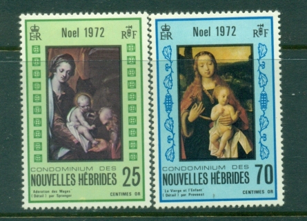 New Hebrides (Fr) 1972 Xmas