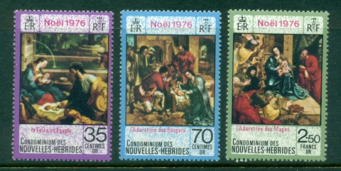 New Hebrides (Fr) 1976 Xmas