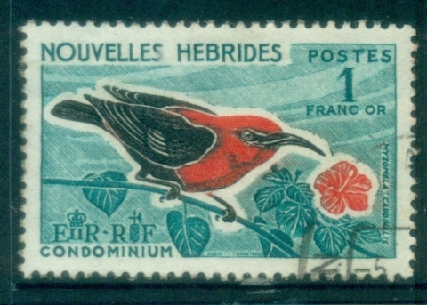 New Hebrides (Fr) 1963-67 Birds 1fr