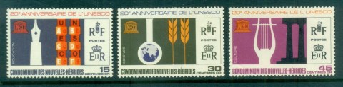 New Hebrides (Fr) 1966 UNESCO 20th Anniversary