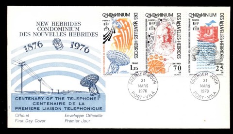 New-Hebrides-Fr-1976-Telephone-Centenary