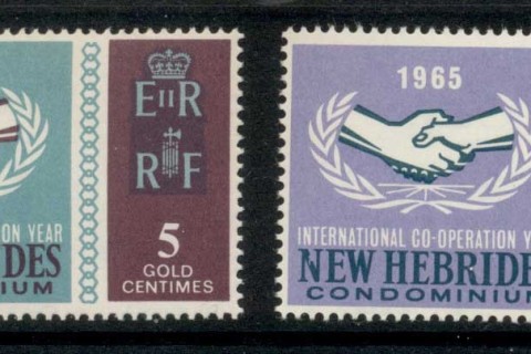 New Hebrides (Fr) 1965 ICY International Cooperation Year