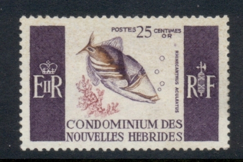 New Hebrides (Fr) 1963-67 Pictorials 25c