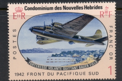 New Hebrides (Fr) 1967 Allied Forces Campaign 1f