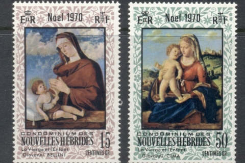 New Hebrides (Fr) 1970 Xmas