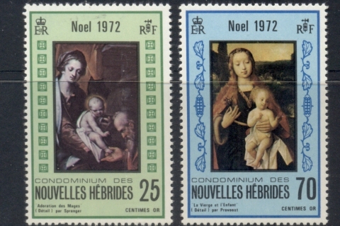 New Hebrides (Fr) 1972 Xmas
