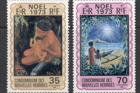 New Hebrides (Fr) 1973 Xmas