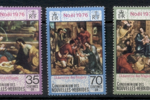 New Hebrides (Fr) 1976 Xmas