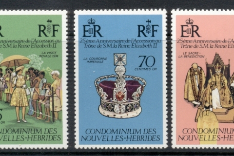 New Hebrides (Fr) 1977 QEII Silver Jubilee