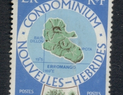 New Hebrides (Fr) 1977-78 Pictorials, Map 5f