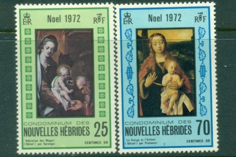 New Hebrides (Fr) 1972 Xmas