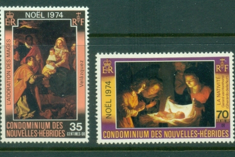 New Hebrides (Fr) 1974 Xmas