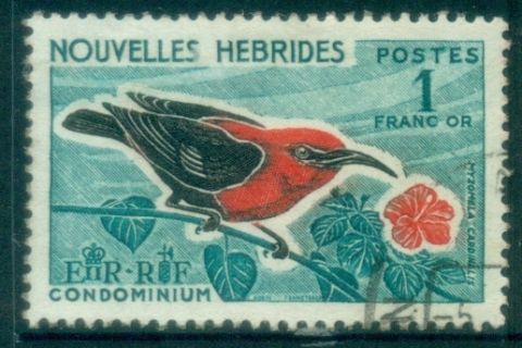 New Hebrides (Fr) 1963-67 Birds 1fr