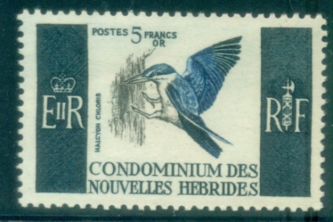 New Hebrides (Fr) 1963-67 Birds 5fr