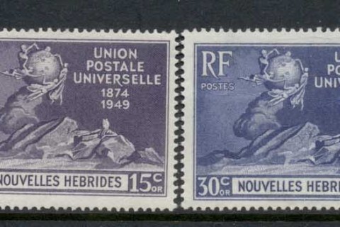 New-Hebrides-Fr-1949-UPU-75th-Anniversary-MUH