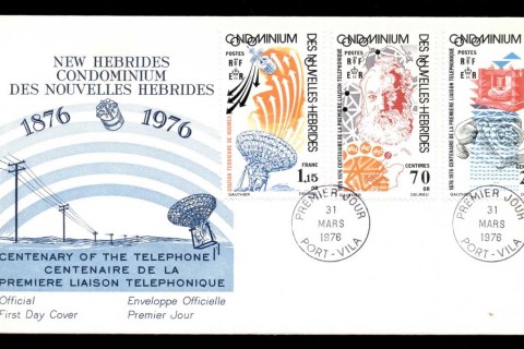 New-Hebrides-Fr-1976-Telephone-Centenary