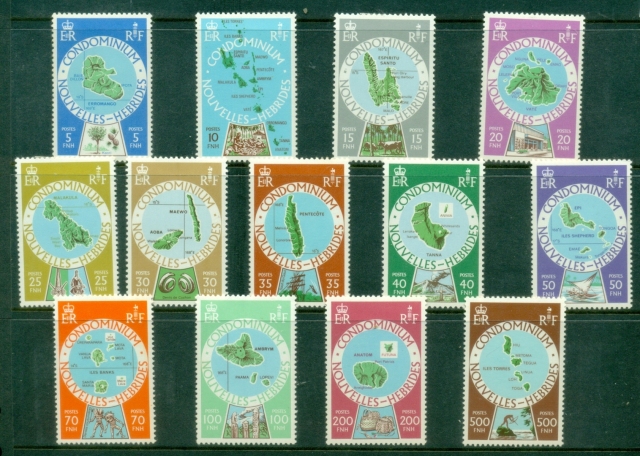 New-Hebrides-Fr-1977-Pictorials-Islands-MLH