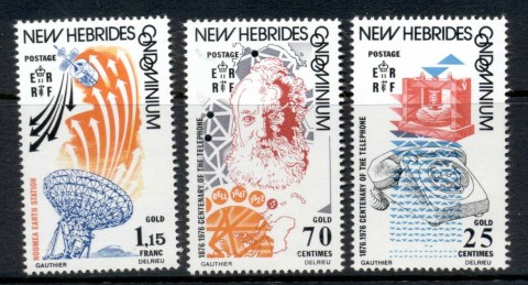 New Hebrides (Br) 1976 Telephone Centenary, Alexander Graham Bell