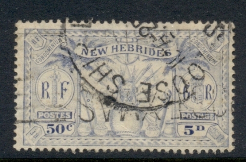 New Hebrides (Br) 1925 Native Idols 50c/5d